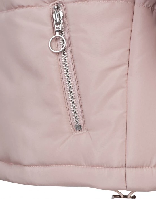 Дамско яке Urban Classics High Neck в розов цвят, Urban Classics, Якета - Complex.bg