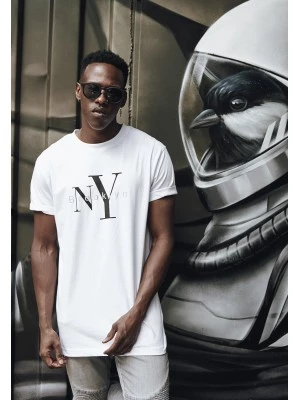 Бяла мъжка тениска Mister Tee NY Brooklyn