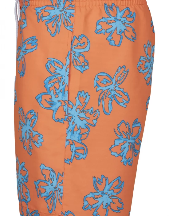 Мъжки бански в оранжево Floral, Urban Classics, Жени - Complex.bg