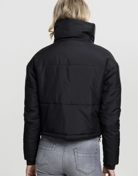 Дамско яке Urban Classics High Neck в черен цвят, Urban Classics, Якета - Complex.bg