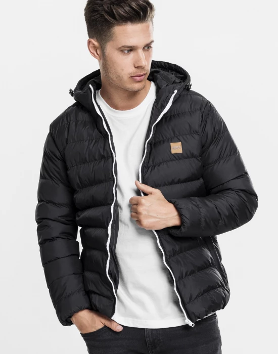 Мъжко зимно яке Urban Classics Basic blkwhtblk, Urban Classics, Якета - Complex.bg