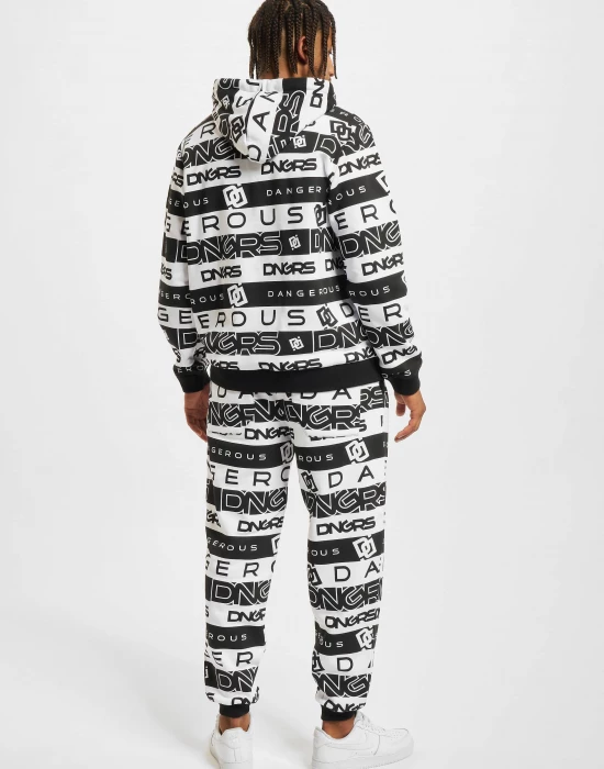 Мъжки анцуг в черно и бяло Dangerous DNGRS Oversized, Dangerous DNGRS, Мъже - Complex.bg