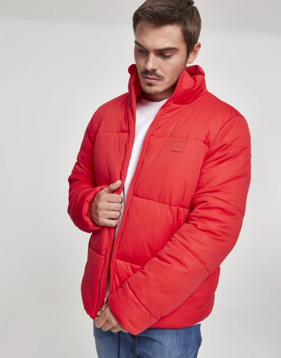 Мъжко яке в червено от Urban Classics Boxy Puffer, Urban Classics, Якета - Complex.bg