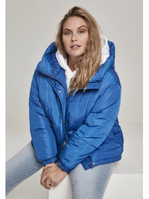 Дамско яке в синьо Urban Classics Ladies Oversized Hooded Puffer 