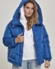 Дамско яке в синьо Urban Classics Ladies Oversized Hooded Puffer, Urban Classics, Якета - Complex.bg