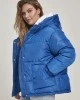 Дамско яке в синьо Urban Classics Ladies Oversized Hooded Puffer, Urban Classics, Якета - Complex.bg