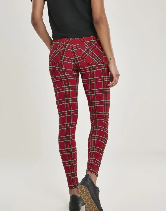 Дамски кариран панталон Urban Classics Ladies Skinny Tartan Pants, Urban Classics, Панталони - Complex.bg