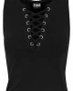 Дамски потник в черен цвят Urban Classics Ladies Lace Up Cropped Top black, Urban Classics, Потници / Тениски - Complex.bg