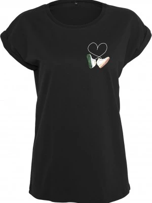 Дамска тениска в черен цвят Mister Tee Kicks Love EMB