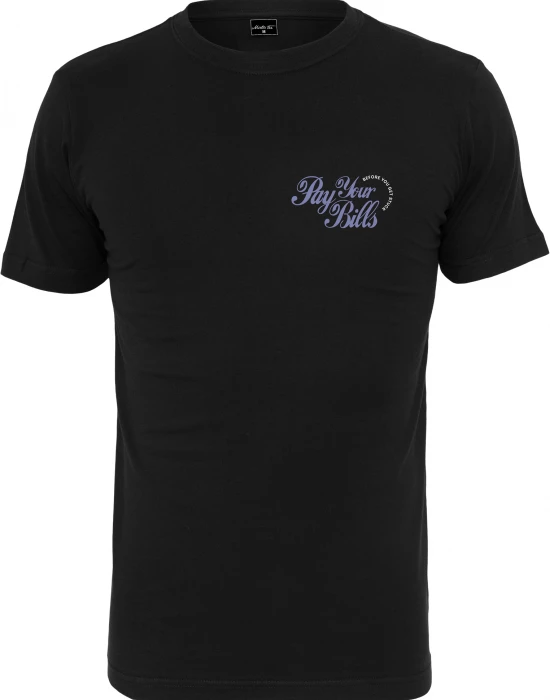 Мъжка тениска в черен цвят Mister Tee Pay Your Bills Tee black, Mister Tee, Тениски - Complex.bg