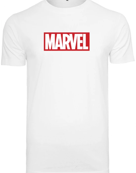 Мъжка тениска MERCHCODE Marvel Logo в бял цвят, MERCHCODE, Тениски - Complex.bg
