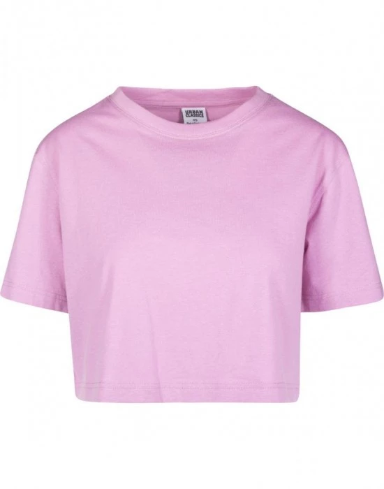 Дамска къса и широка тениска в розово Oversized Urban Classics coolpink, Urban Classics, Тениски - Complex.bg