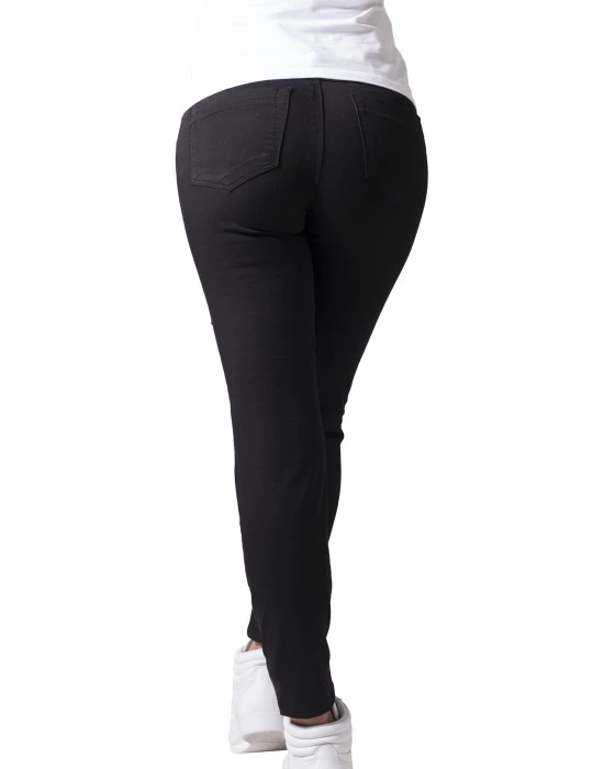 Дамски панталон в черен цвят Urban Classics Ladies Stretch Biker Pants black, Urban Classics, Панталони - Complex.bg