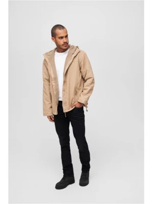 Мъжко яке - ветровка в цвят камел Brandit Windbreaker Frontzip camel 