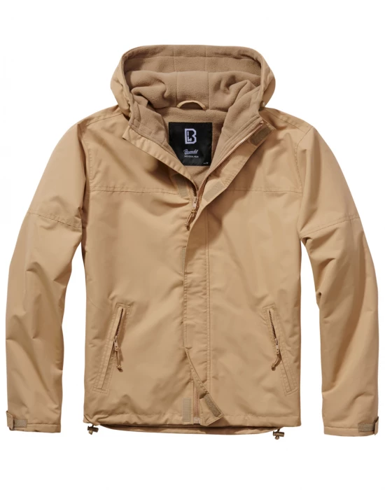 Мъжко яке - ветровка в цвят камел Brandit Windbreaker Frontzip camel, Brandit, Якета - Complex.bg