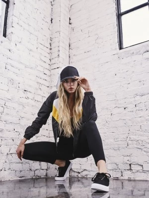 Дамски клин с висока талия Urban Classics в черен цвят
