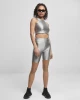 Дамски топ в сребрист цвят Urban Classics  Cropped Shiny, Urban Classics, Жени - Complex.bg