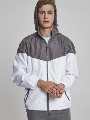 Мъжко спортно яке Urban Classics в сиво и бяло