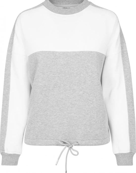 Дамска спортна блуза в сиво и бяло Urban Classics grey/white, Urban Classics, Блузи - Complex.bg