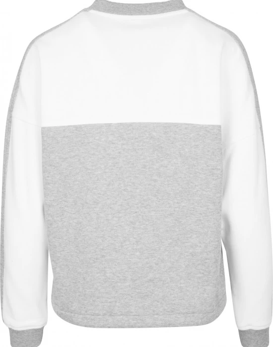 Дамска спортна блуза в сиво и бяло Urban Classics grey/white, Urban Classics, Блузи - Complex.bg