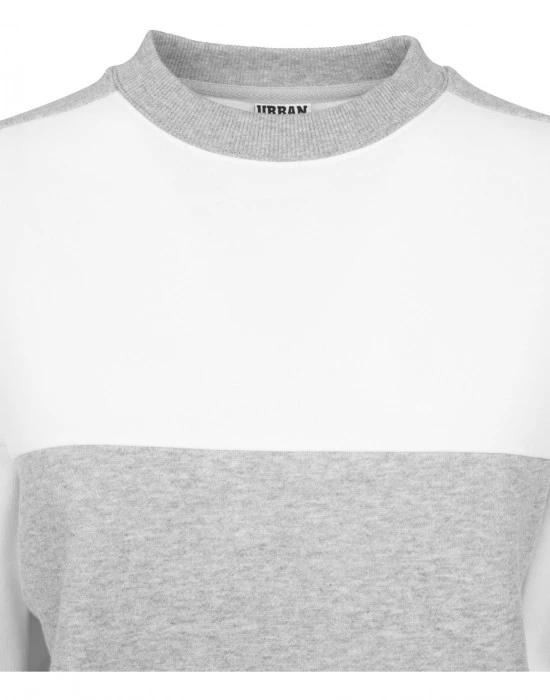Дамска спортна блуза в сиво и бяло Urban Classics grey/white, Urban Classics, Блузи - Complex.bg