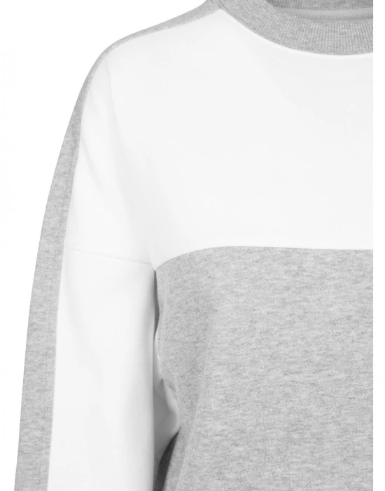 Дамска спортна блуза в сиво и бяло Urban Classics grey/white, Urban Classics, Блузи - Complex.bg