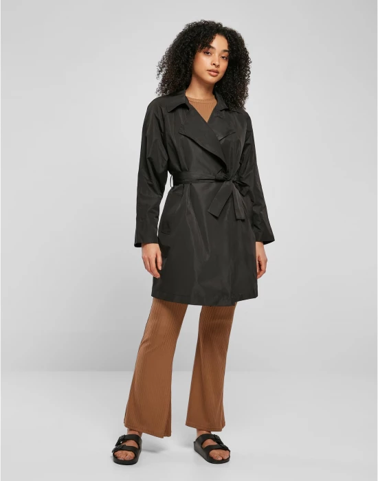 Дамски шлифер в черен цвят Urban Classics Trench Coat, Urban Classics, Жени - Complex.bg