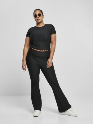 Дамска тениска с дантела в черен цвят Ladies Tee black