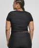 Дамска тениска с дантела в черен цвят Ladies Tee black, Urban Classics, Тениски - Complex.bg