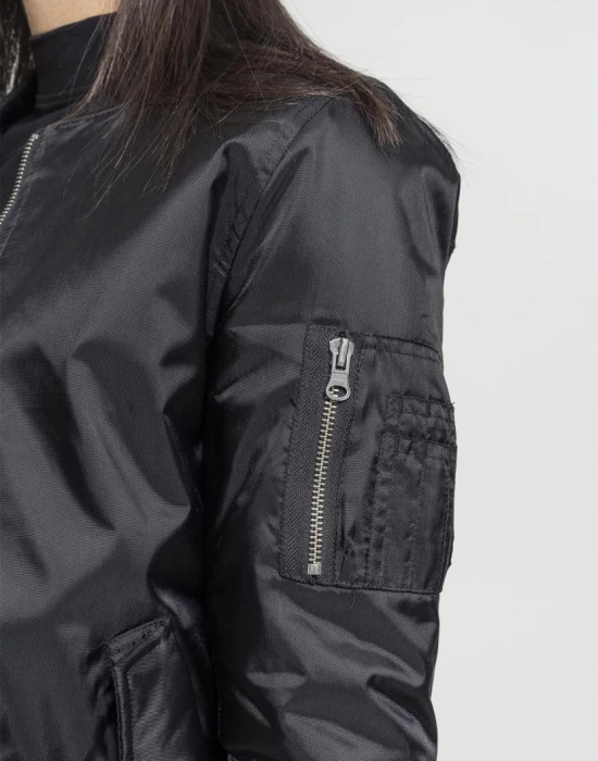 Дамско черно яке тип бомбър Urban Classics Basic, Urban Classics, Якета - Complex.bg