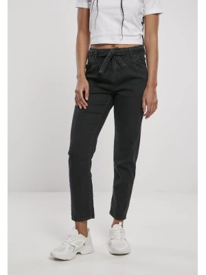  Дамски дънки в черно от Urban Classics Ladies High Waist Knitted Denim Chino