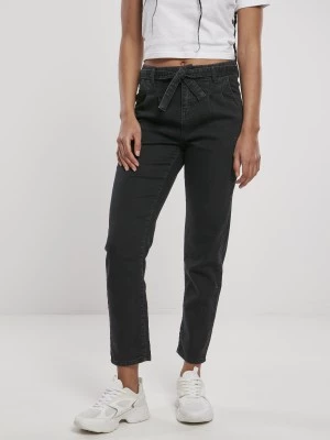  Дамски дънки в черно от Urban Classics Ladies High Waist Knitted Denim Chino