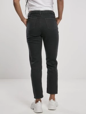  Дамски дънки в черно от Urban Classics Ladies High Waist Knitted Denim Chino