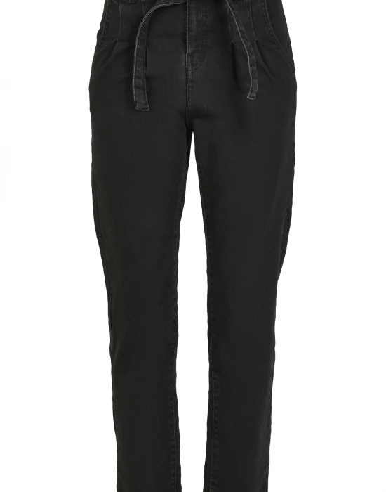 Дамски дънки в черно от Urban Classics Ladies High Waist Knitted Denim Chino, Urban Classics, Дънки - Complex.bg