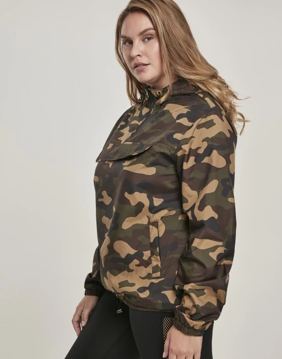 Дамско яке много леко и тънко в кафяв камуфлаж от Urban Classics, Urban Classics, Якета - Complex.bg