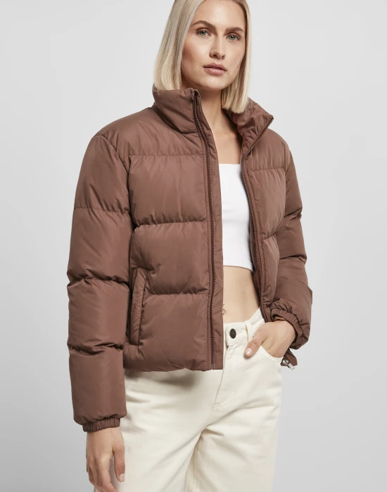 Дамско яке в кафяв цвят Urban Classics Peached Puffer, Urban Classics, Якета - Complex.bg