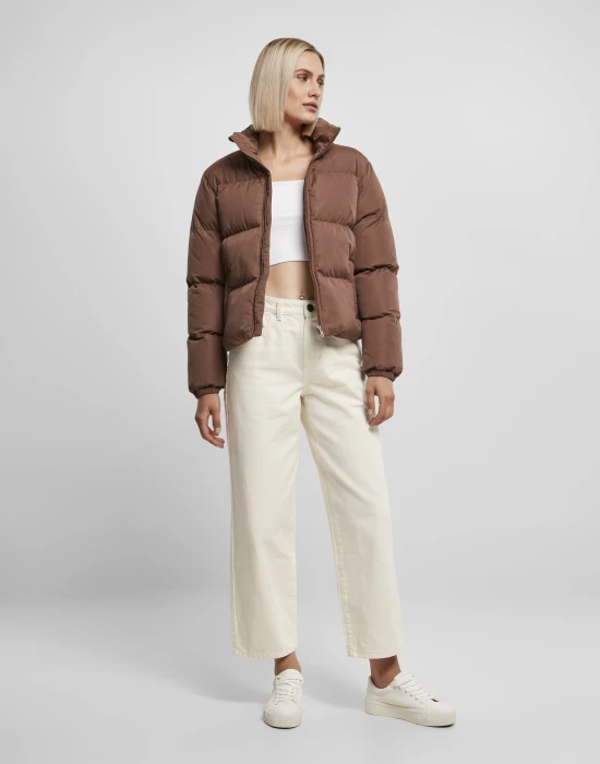 Дамско яке в кафяв цвят Urban Classics Peached Puffer, Urban Classics, Якета - Complex.bg