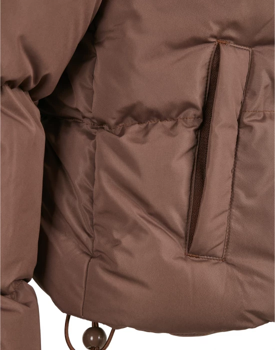 Дамско яке в кафяв цвят Urban Classics Peached Puffer, Urban Classics, Якета - Complex.bg