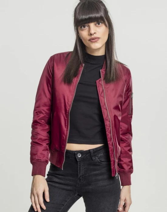 Дамско яке в червено от Urban Classics Ladies Basic Bomber, Urban Classics, Якета - Complex.bg