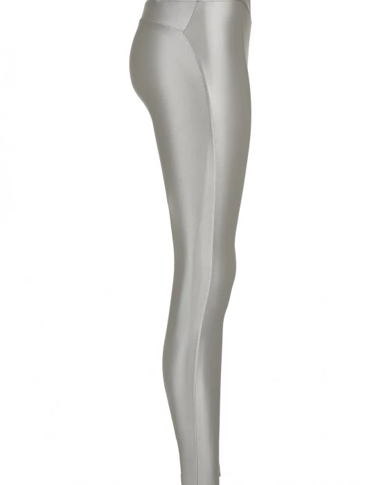 Дамски клин в сребрист цвят Urban Classics Highwaist Shiny, Urban Classics, Клинове - Complex.bg