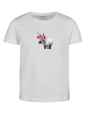 Детска тениска в бял цвят Mister Tee Kids Fake Unicorn 