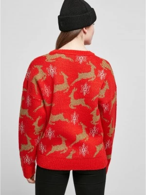 Дамски коледен пуловер в червен цвят Ladies Christmas Sweater