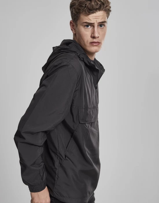 Мъжко яке без закопчаване Urban Classics в черен цвят, Urban Classics, Якета - Complex.bg