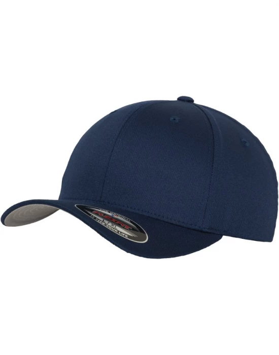 Шапка с козирка в тъмносиньо Flexfit Wooly Combed, Urban Classics, Шапки - Complex.bg