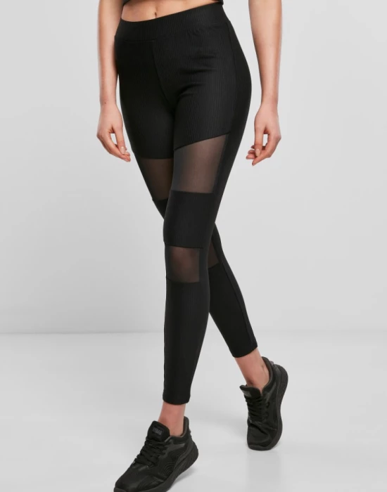 Дамски клин в черно от Urban Classics Ladies Tech Mesh Rib, Urban Classics, Клинове - Complex.bg