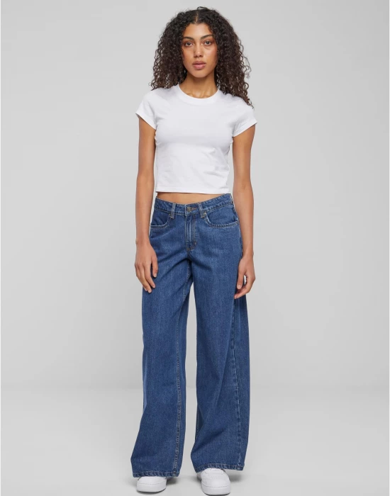 Дамски дънки в цвят индиго Urban Classics, Urban Classics, Дънки - Complex.bg