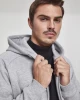 Мъжки изчистен суичър с цип Urban Classics в сив цвят, Urban Classics, Суичъри - Complex.bg
