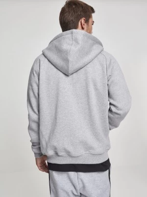 Мъжки изчистен суичър с цип Urban Classics в сив цвят