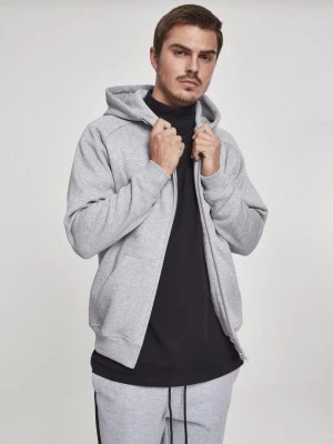 Мъжки изчистен суичър с цип Urban Classics в сив цвят