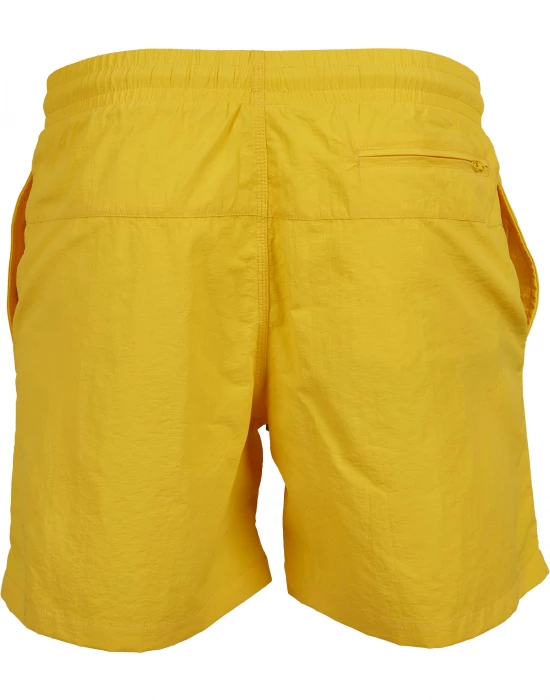 Мъжки плувни шорти Urban Classics Block в жълт цвят, Urban Classics, Мъже - Complex.bg